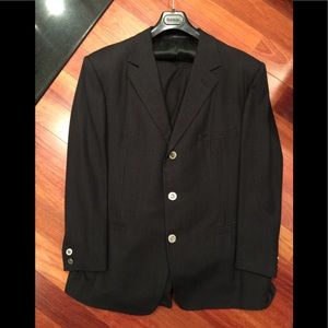 Vintage Gianni Versace 3 button stripe suits Sz 56